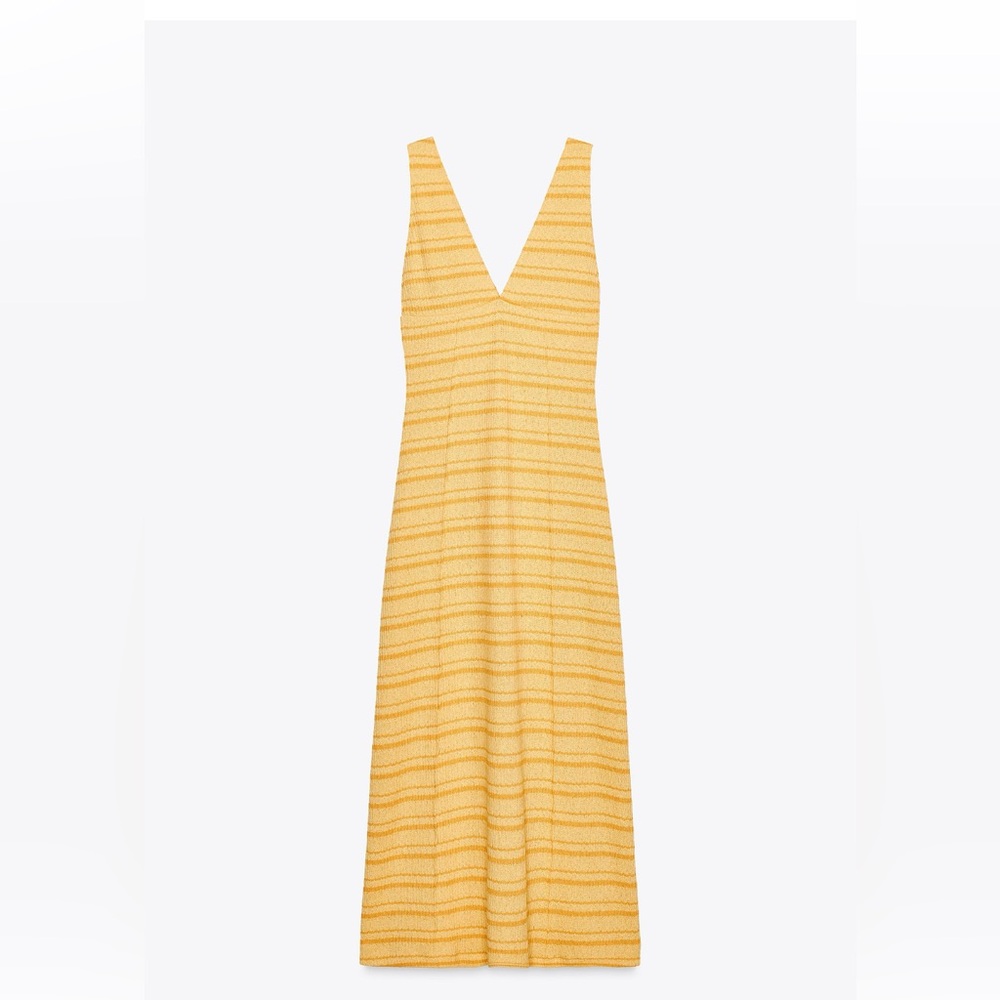 Striped Yellow and Orange Knit Top
